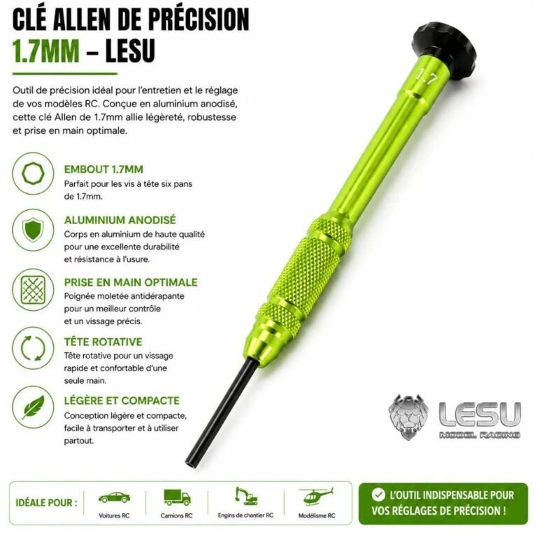 Clé Hexagonale de Précision 1.7 mm
