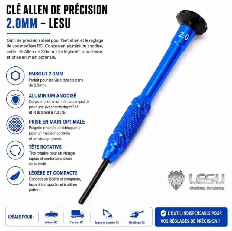 Clé Hexagonale de Précision 2.0 mm