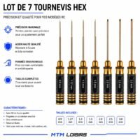Jeu de clés hexagonales 7 pièces