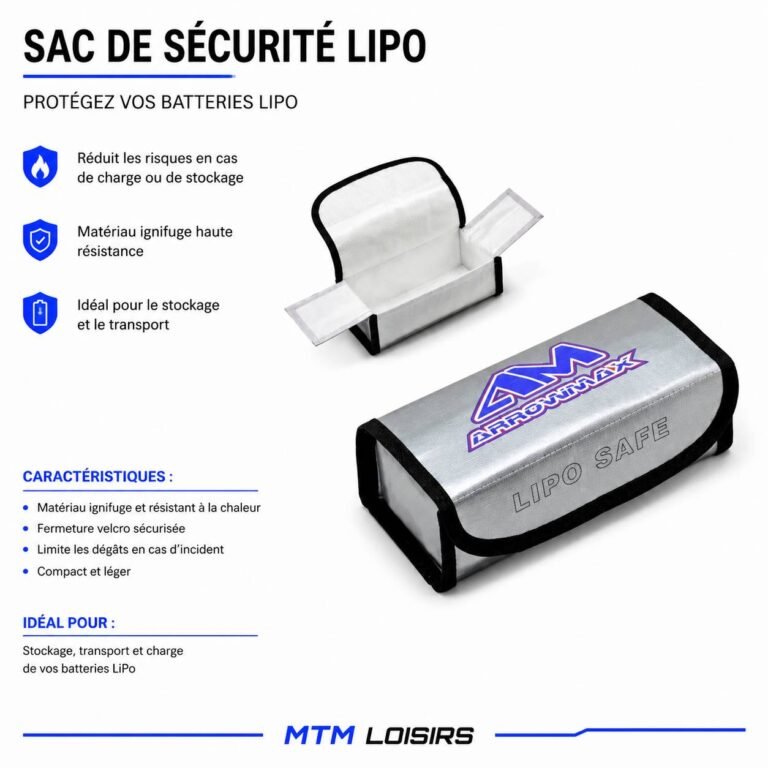 Sac de Protection LiPo Ignifugé