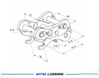Attache Rapide Hydraulique LESU pour Pelles RC 1/14