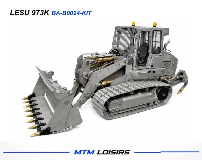 Chargeur sur chenilles LESU 973K RC hydraulique 1/14 – Kit à monter et à peindre